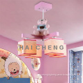Pink cartoon lighting iron pendant light for children